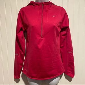 Nike women’s half zip pullover long sleeve pink